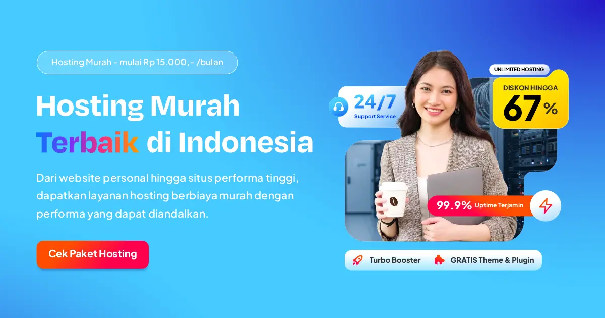 Hosting Murah mulai Rp 15.000/bln | Gratis Domain & SSL ...